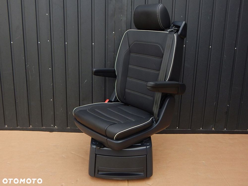 vw t6 t6.1 multivan california fotel obrotowy edition 30 czarny carbon - 6