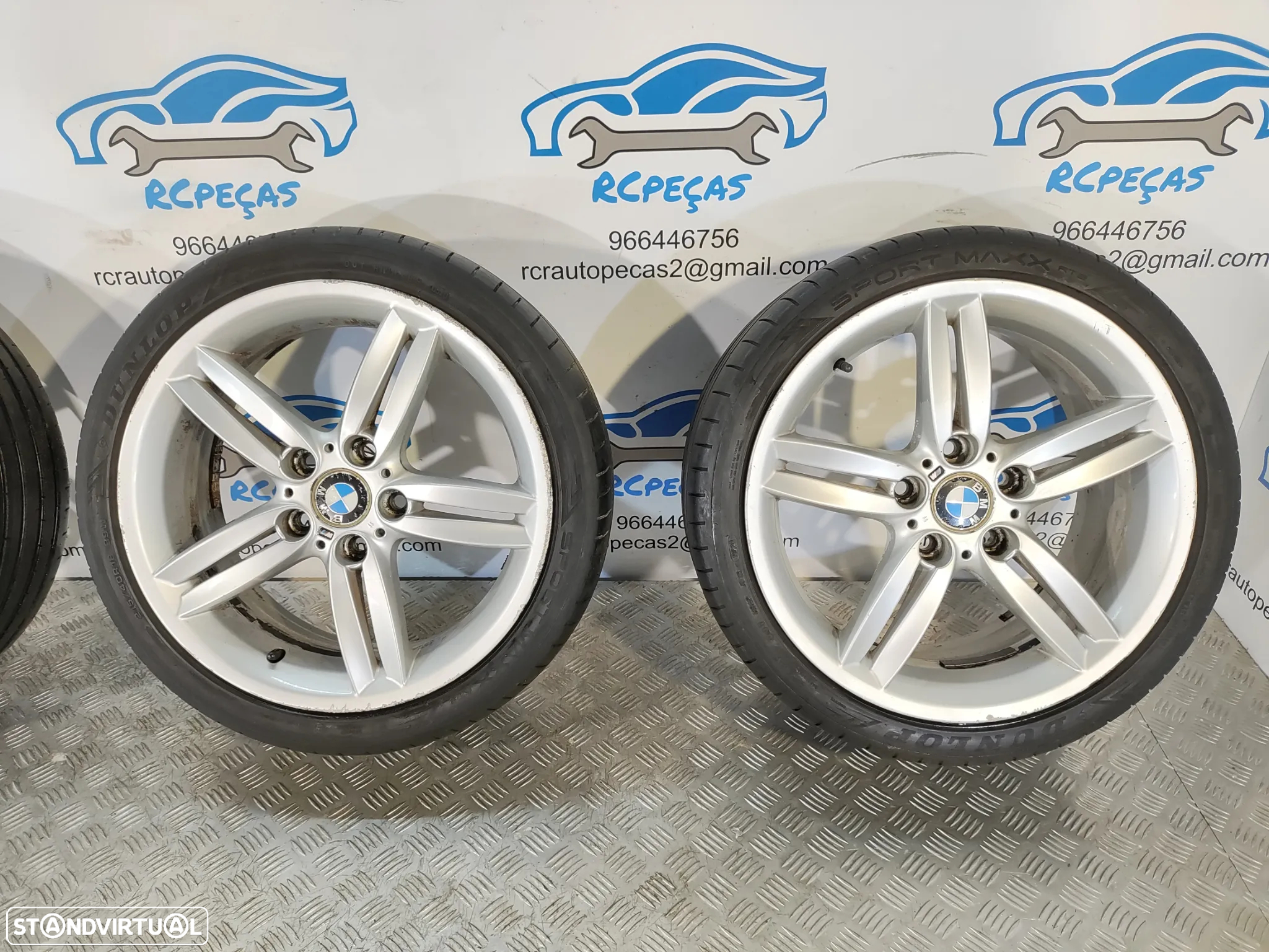 .JANTES ORIGINAIS BMW SERIE 1 E87 PACK M STYLE 208M 18 POLEGADAS 7,5J ET49 8,5J ET52 5X120 7839305 8036939 - 5
