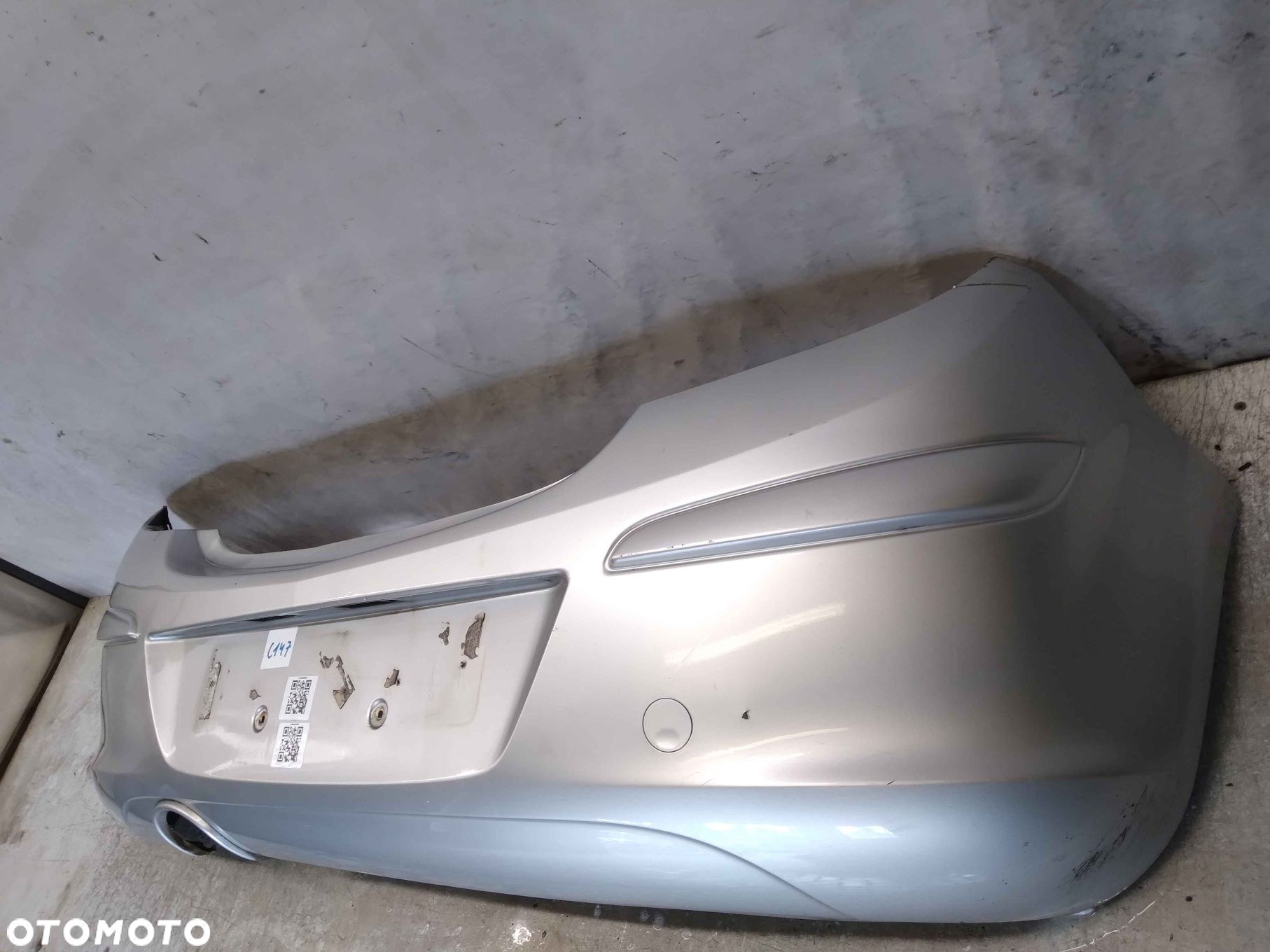 ^ ZDERZAK TYŁ TYLNY OPEL CORSA D Z157 SREBRNY 3D 3 DRZWI HB - 3