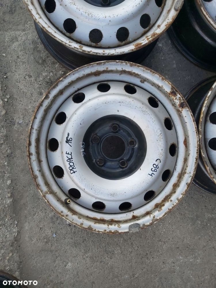 Toyota Proace I Felgi stalowe 16 5x108 7J Jumpy Expert Scudo II 4szt - 3