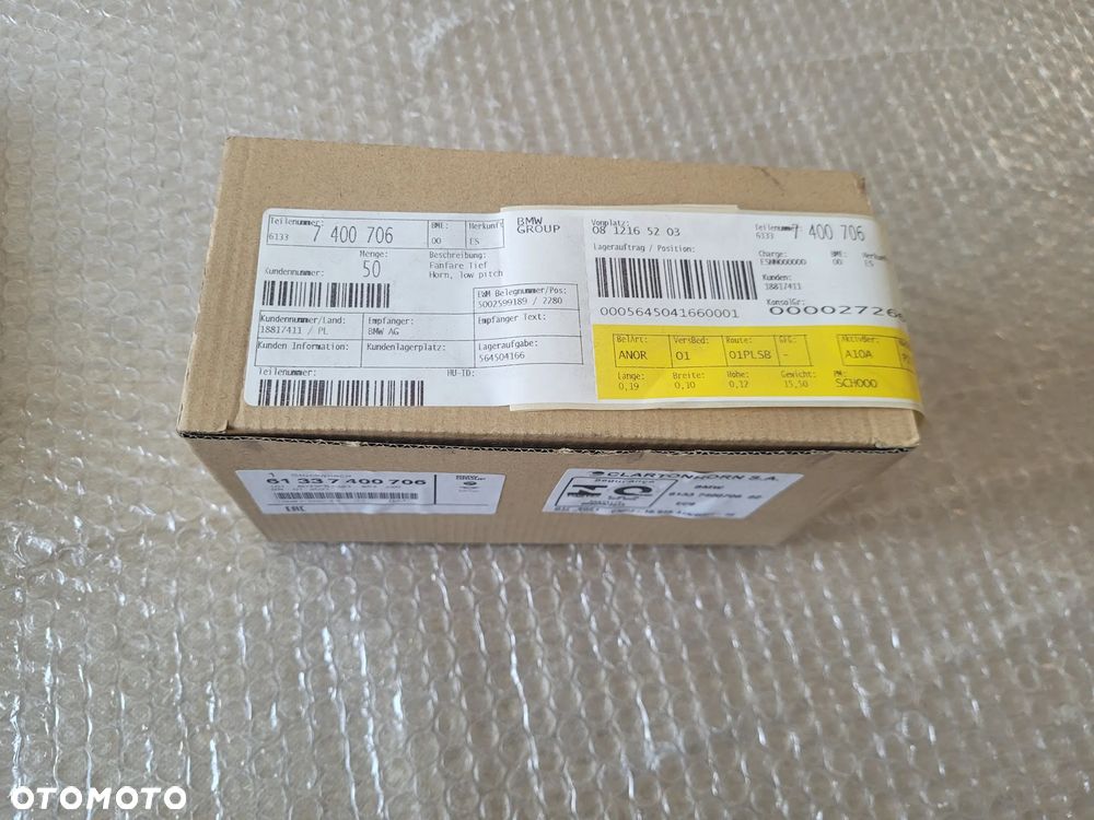 Sygnał Dźwiękowy Klakson BMW F30 F31 F32 F36 F83 61337400706 Nowy - 7