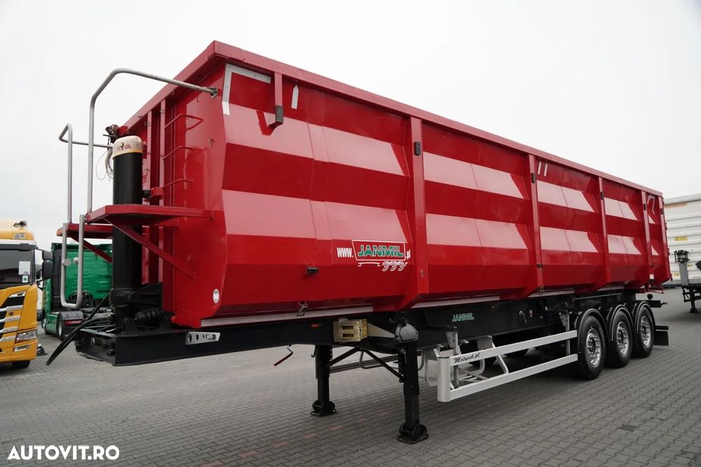 Janmil / BASCĂLĂ DIN OȚEL / 58 m³ / 2021 / HARDOX / AXE SAF / AXĂ RIDICABILĂ / PENTRU DEȘEURI - 4