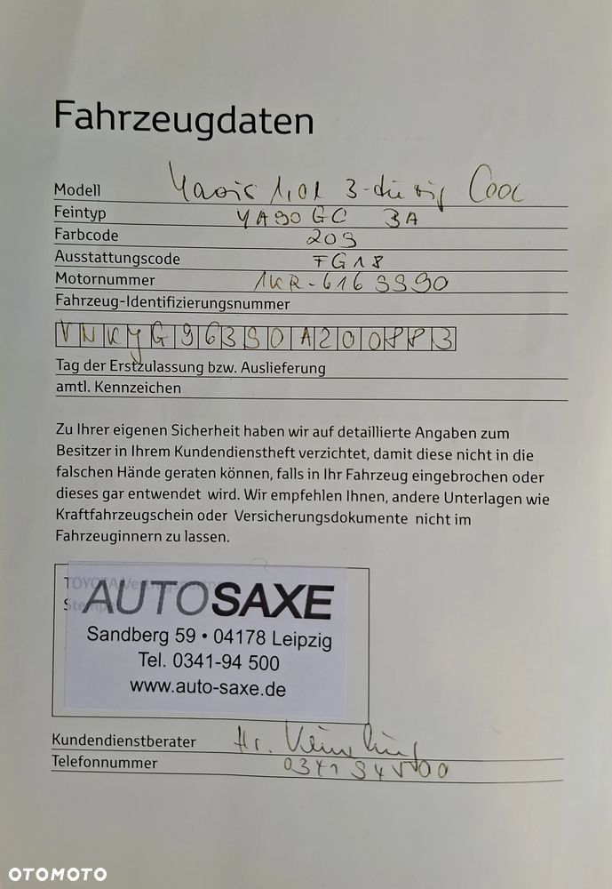 Toyota Yaris 1.0 VVT-i Cool - 15