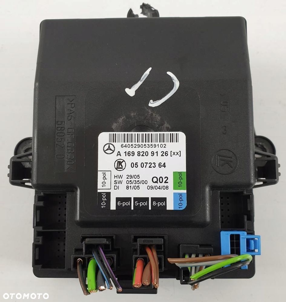 MODUŁ STEROWNIK LEWY TYŁ MERCEDES W245 A1698209126