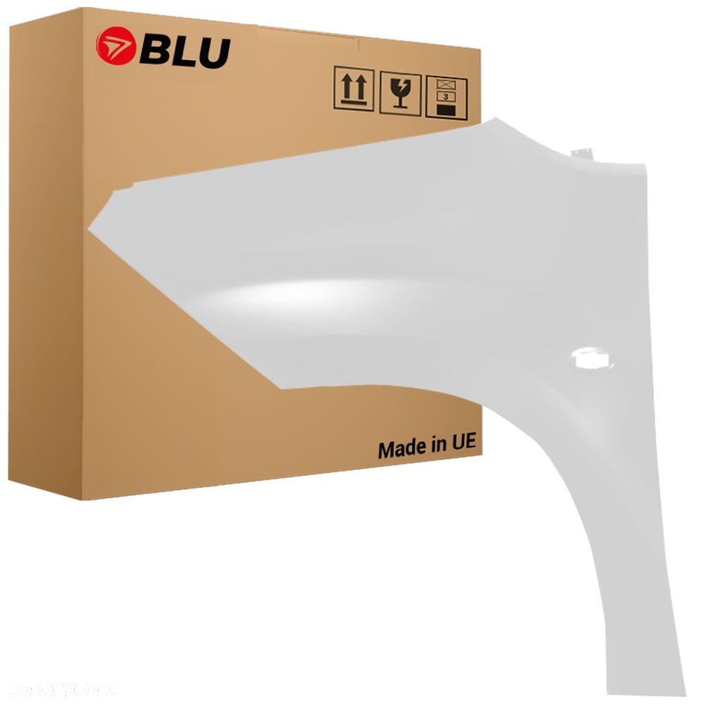 BLU Błotnik PEUGEOT PARTNER III 3 EWP lewy biały 2018-2023 przód Blanc Banquise - 1