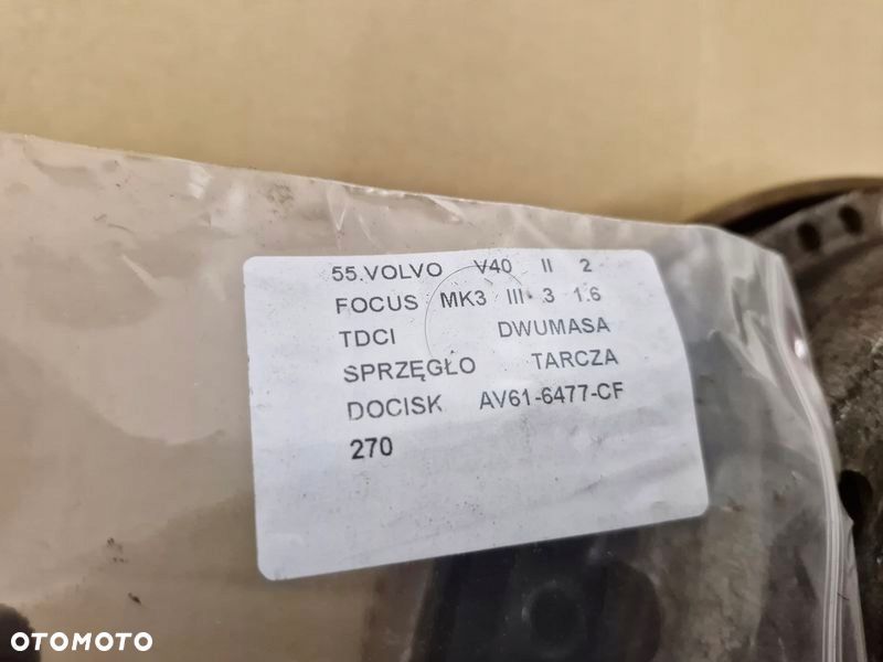 v40 2 ii 1.6 d focus mk3 iii 1.6 tdci sprzęgło tarcza docisk koło dwumasowe - 4