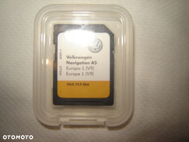 5NA919866 NOWA NAWIGACJA EUROPA 1 V9 SD OEM ORYG. - 1
