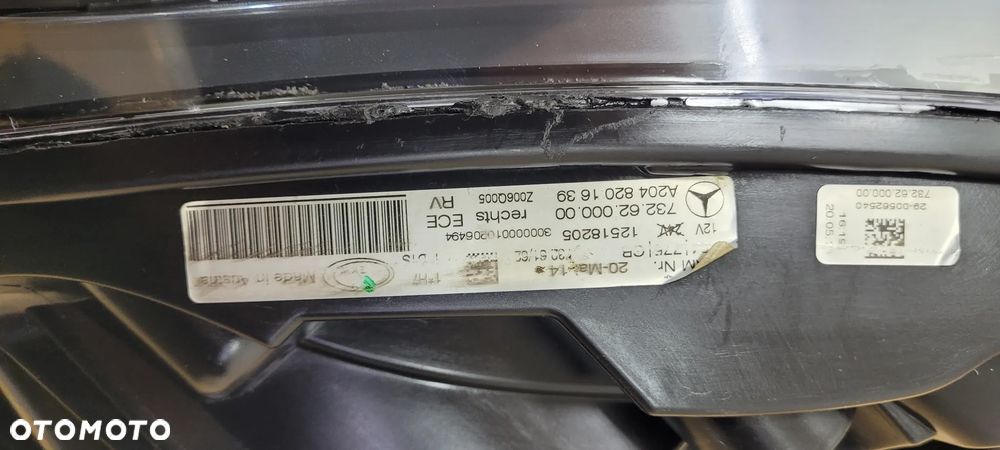 LAMPA XENON ILS MERCEDES GLK X204 LIFT A2048201639 - 9