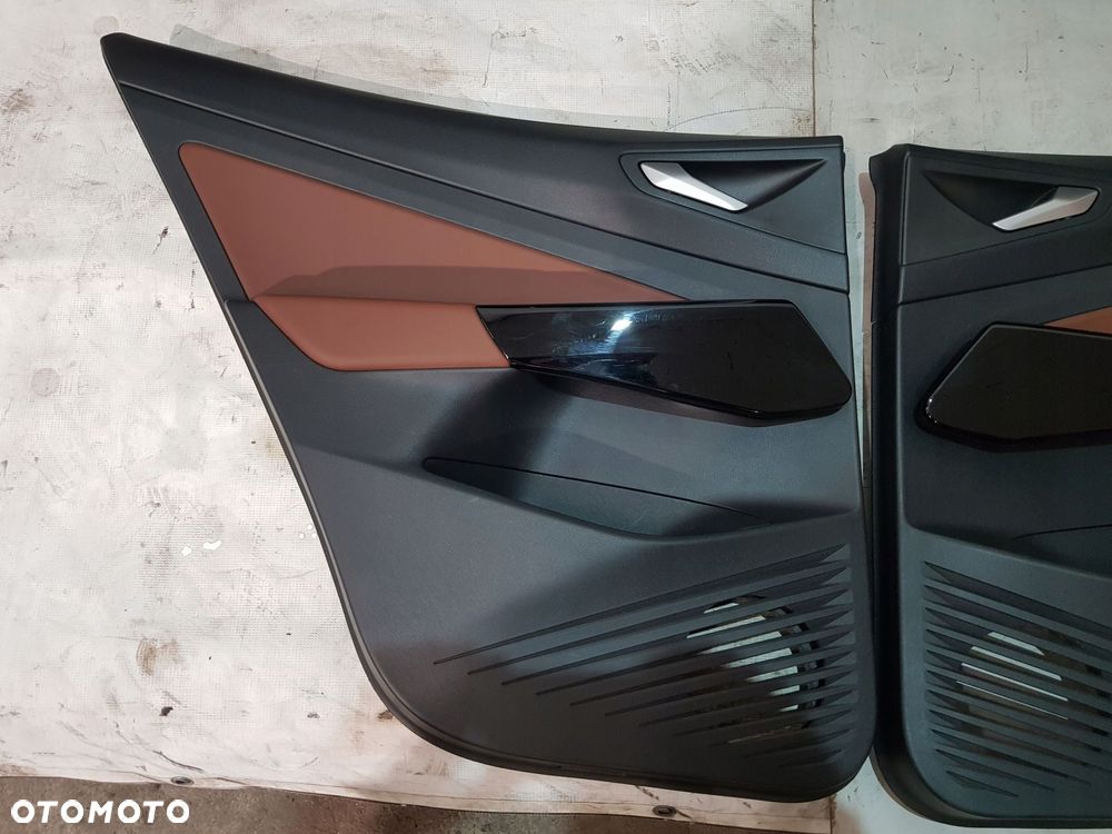 boczki tapicerka drzwi komplet vw id 4 skóra eur 21r - 5