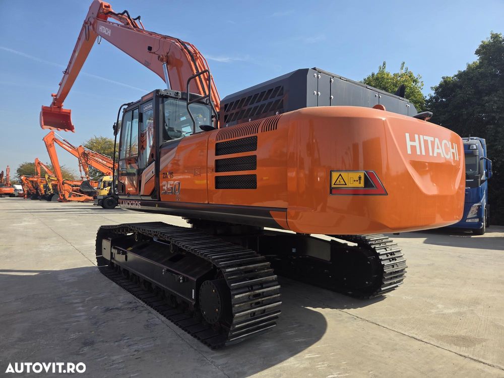 Hitachi BRATE LUNGI la 18m, Cupa 1,3mc, ZX350-7, masa operatinala 40 tone, adanc sapare 15m, FULL OPTION, posibilitate leasing 5 ani cu rata lunara 5.725eur, camere spate si laterale, produs in JAPONIA, PROMOTIE 295.000 EUR+tva - 20