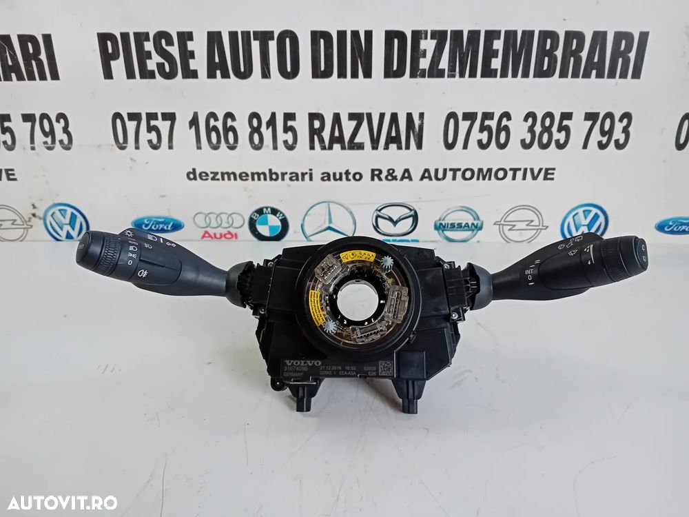 Ansamblu Spira Volan Airbag Maneta Volvo S90 V90 AN 2016-2020 Cod 31674098 - 1