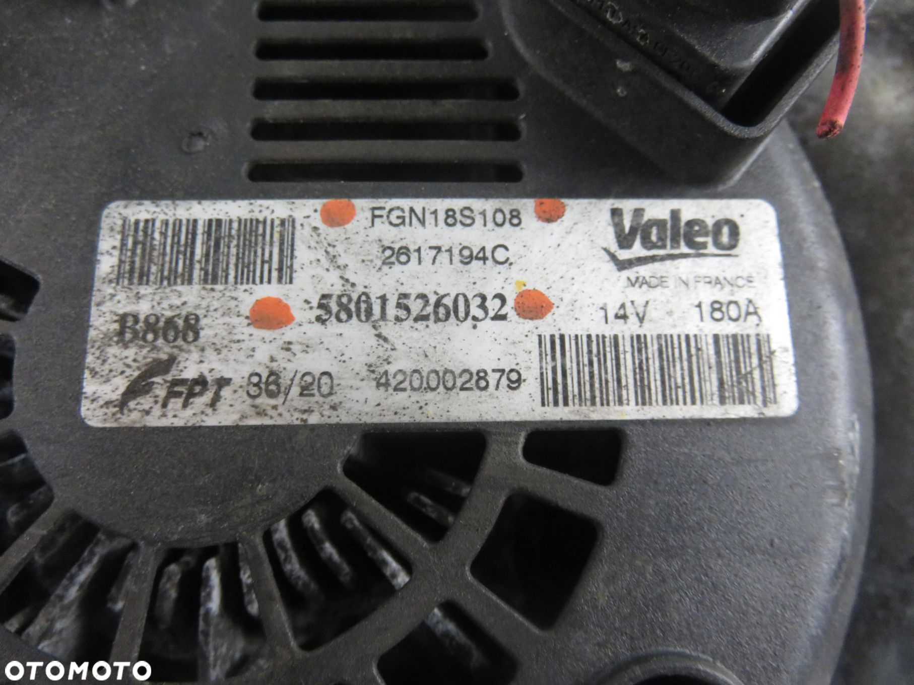 ALTERNATOR IVECO DAILY VI Furgon 3.0 F1CFA401C 5801526032 - 7
