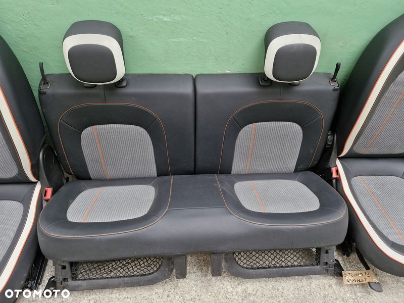 renault twingo iii 3 lift fotel lewy prawy przód kanapa komplet eu półskóra - 3
