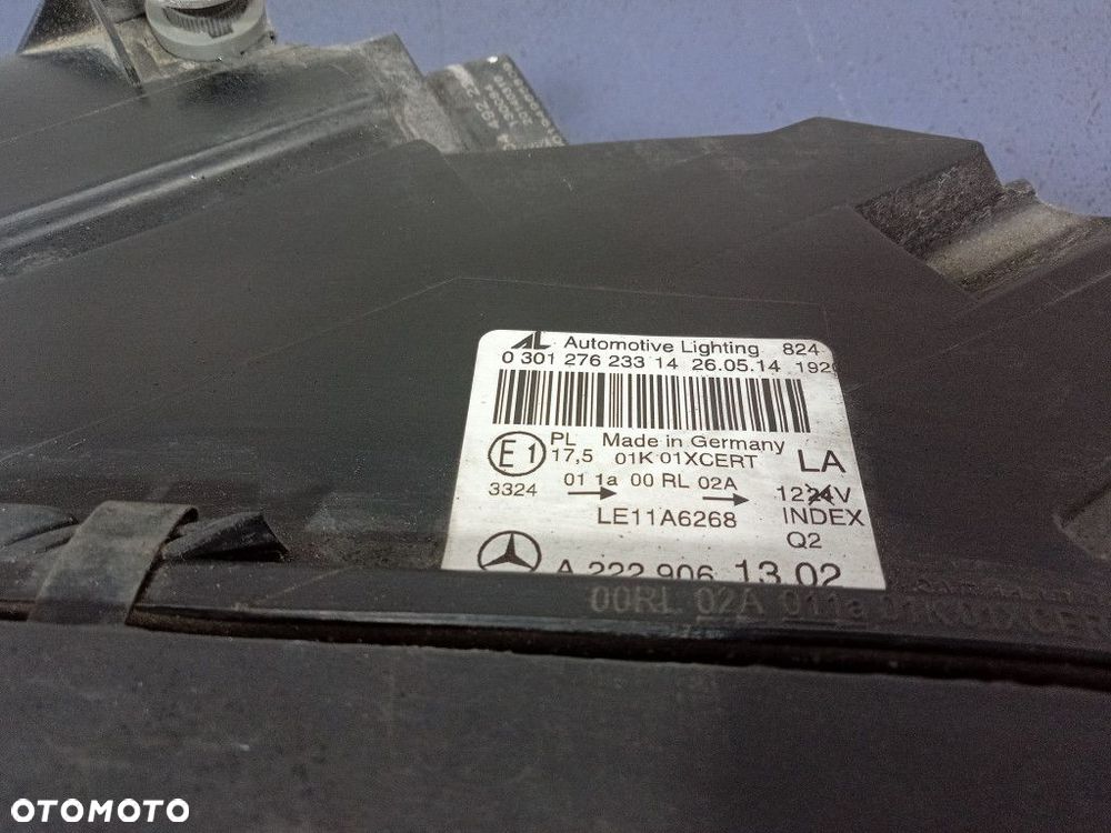 MERCEDES S KLASA W222 REFLEKTOR LEWY LAMPA PRZÓD FULL LED A2229061302 - 5