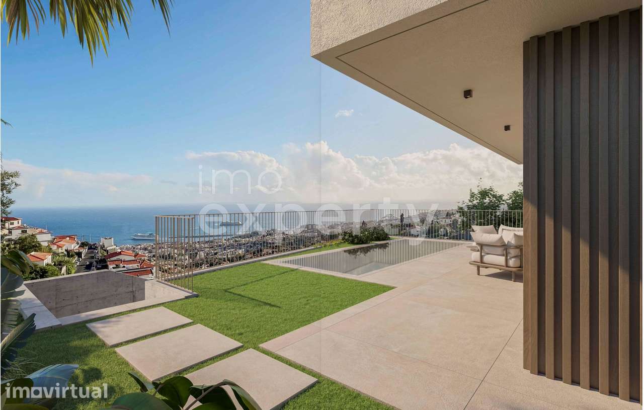 Moradia isolada T3+1, com piscina e vista mar, no Livramento, Funchal - Grande imagem: 4/13