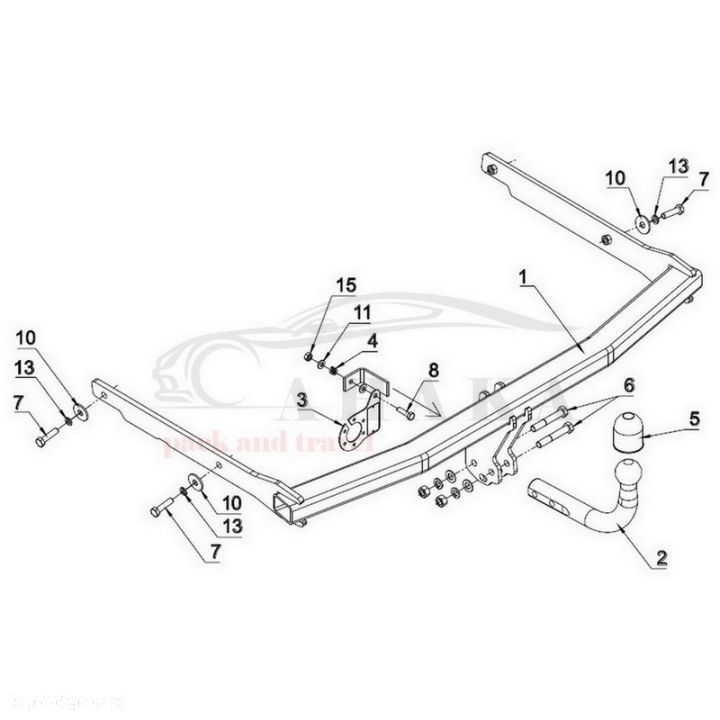 Hak Holowniczy Odkręcany Do Ford Focus C-Max 2003-2007 - 5