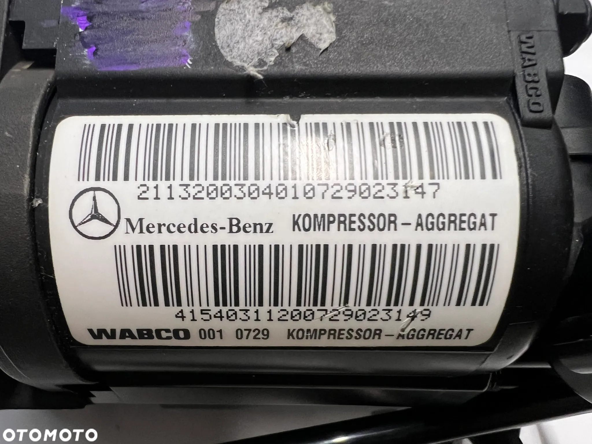 Mercedes S-220 E-211 CLC 219 kompresor zawieszenia A2113200304 A2203200104. - 2