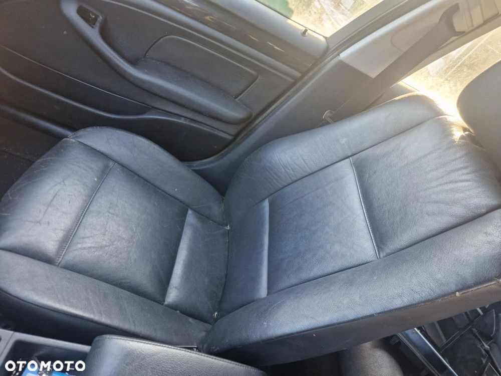 BMW E46 KOMBI FOTELE KOMPLET SKÓRA GRZANE LEWY PRAWY KANAPA BOCZKI - 7