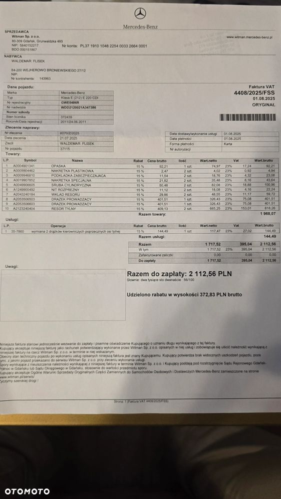 Mercedes-Benz Klasa E - 15