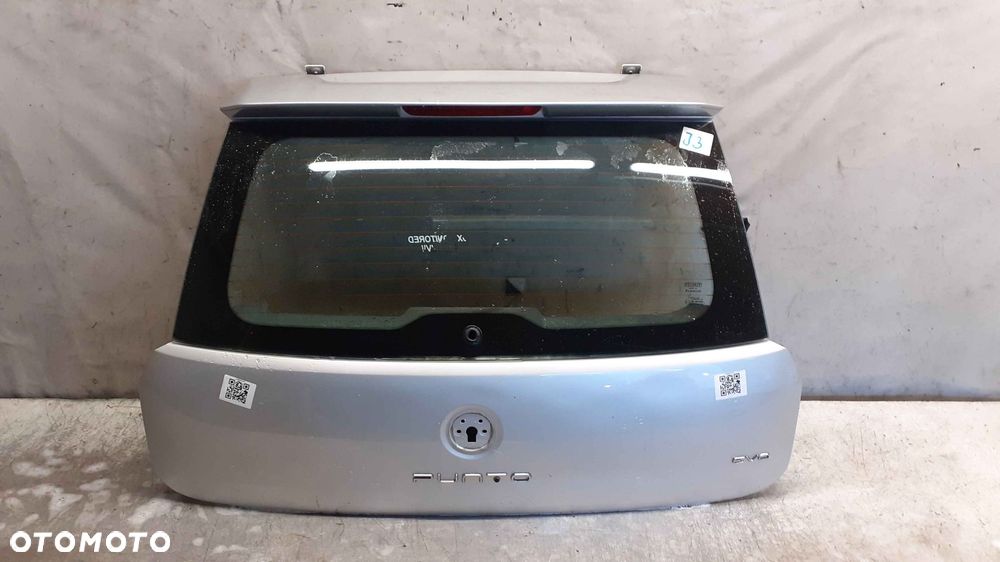 / KLAPA TYŁ TYLNA BAGAŻNIKA DO FIAT GRANDE PUNTO EVO 589/A SREBRNA - 1