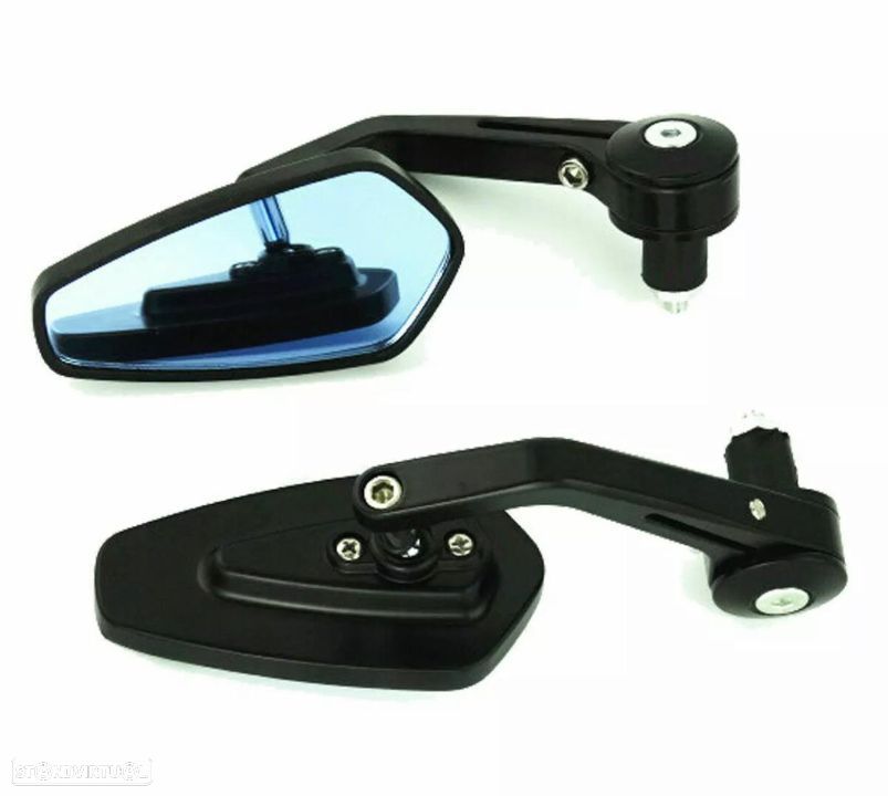 Espelhos de punho de guiador retrovisor  universais para projectos cafe racer bobber - 1