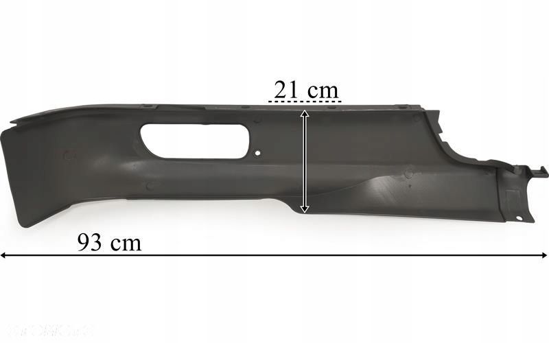 mercedes axor ii 04r.- spoiler z otworem lewy 9448850525 - 2