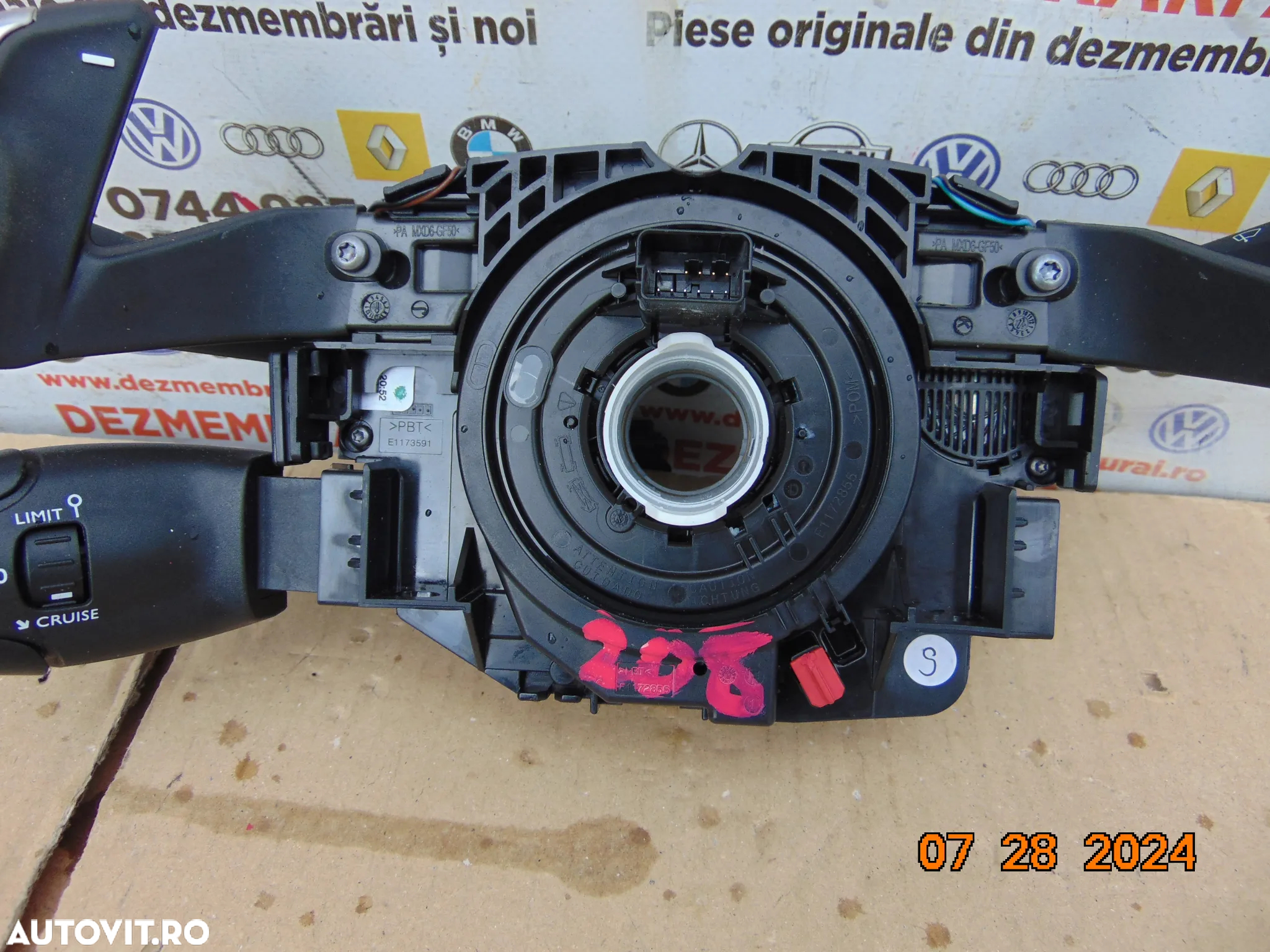 Bloc lumini Peugeot 208 dupa 2019 padele spirala volan manete citroen c3 3008 2008 5008 cod 96756731zd 98098035106zd - 4