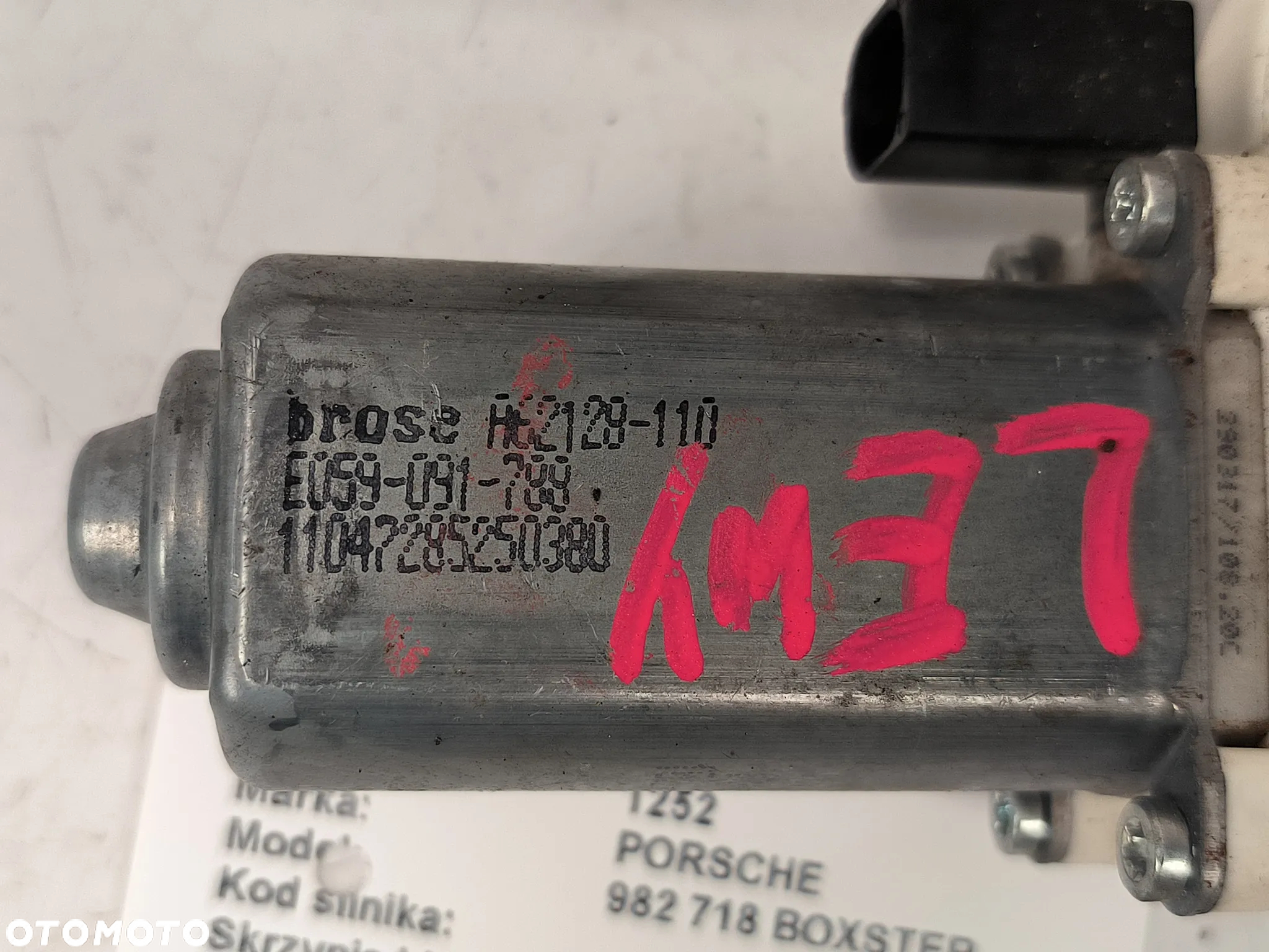Elektryczny podnośnik szyby drzwi przednich lewy  99154207502 Porsche Boxtser 718  2017r. - 6