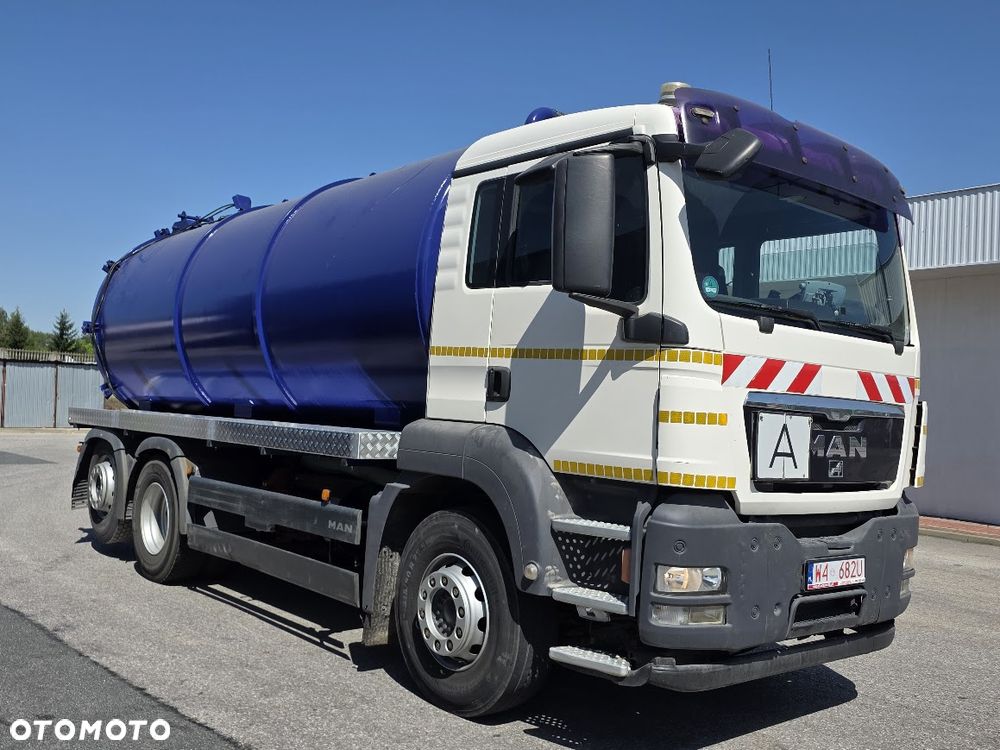 MAN TGS 26.320 2010 r ASENIZACYJNY SZAMBIARKA NOWA BECZKA 20 m³ TRZECIA OŚ SKRĘTNA KLIMATYZACJA - 2