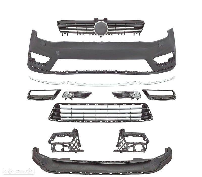 PARA-CHOQUES FRONTAL VOLKSWAGEN VW GOLF 7 R LINE 12-17 PDC SRA - 4