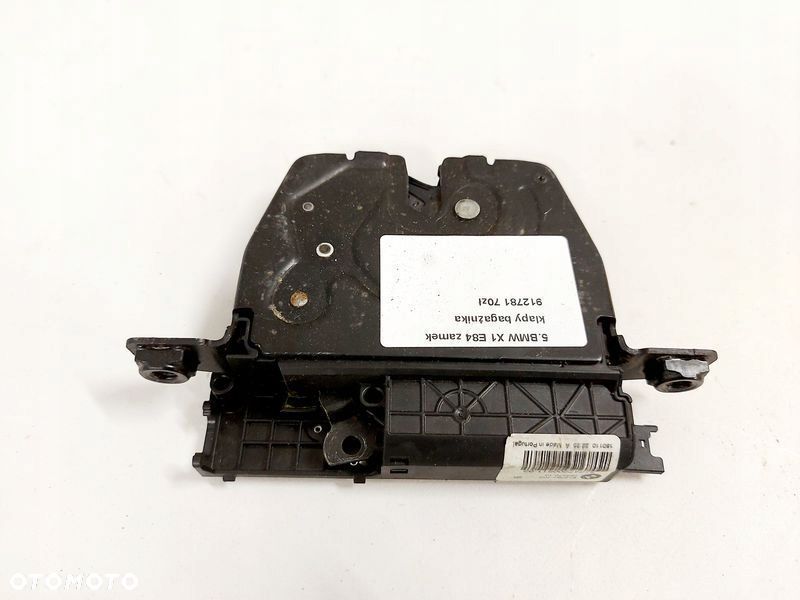 bmw x1 e84 zamek tylnej klapy pokrywy bagażnika tył 912781 - 1