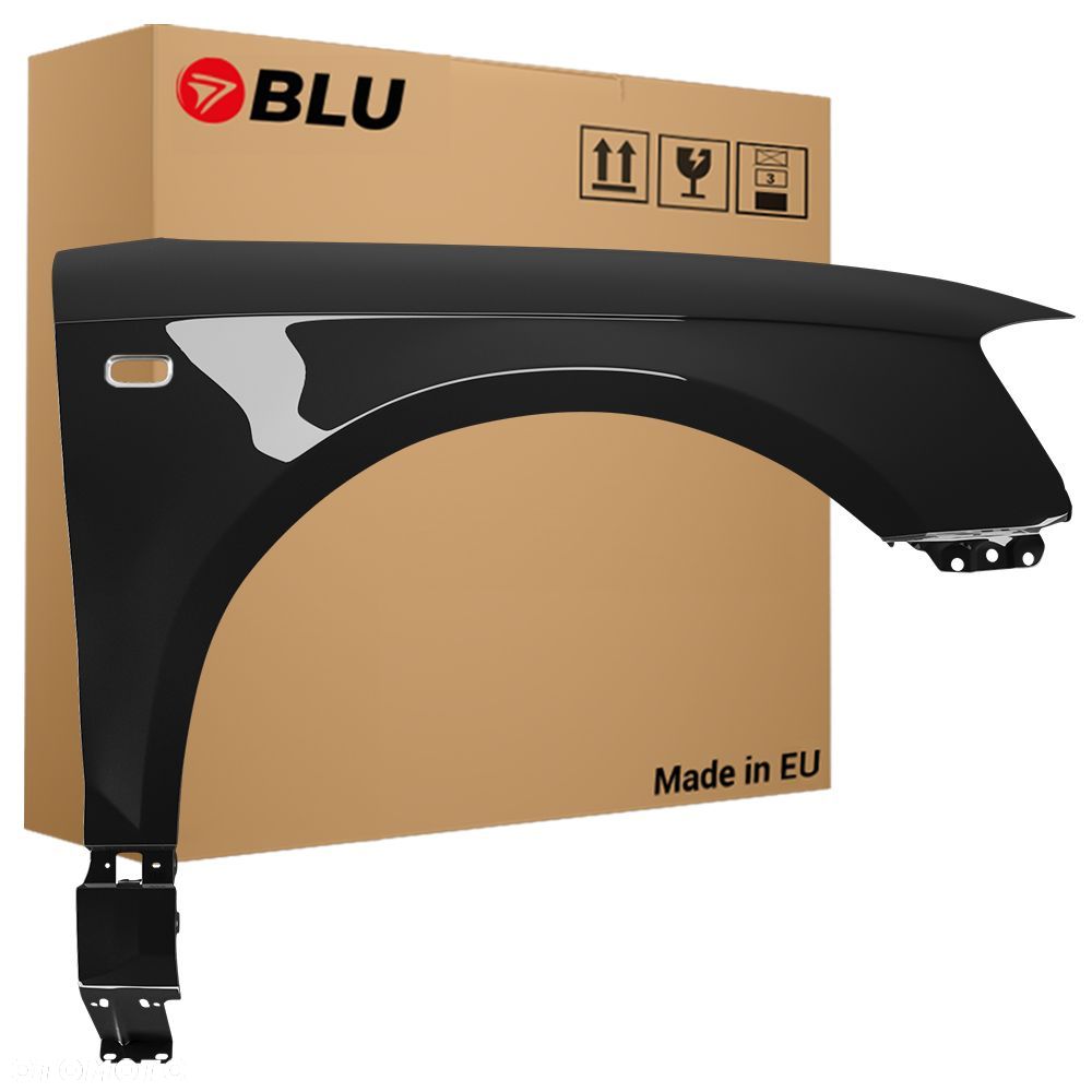BLU Błotnik AUDI A3 8P LZ7L prawy szary 03-08 przód ocynk LavaGrau - 1
