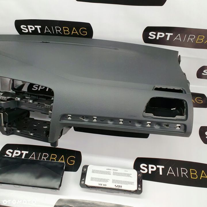 VW GOLF VII 7 DESKA ROZDZIELCZA KONSOLA KOKPIT PULPIT PODUSZKI AIRBAG AIR BAG PASY KIT SET - 3