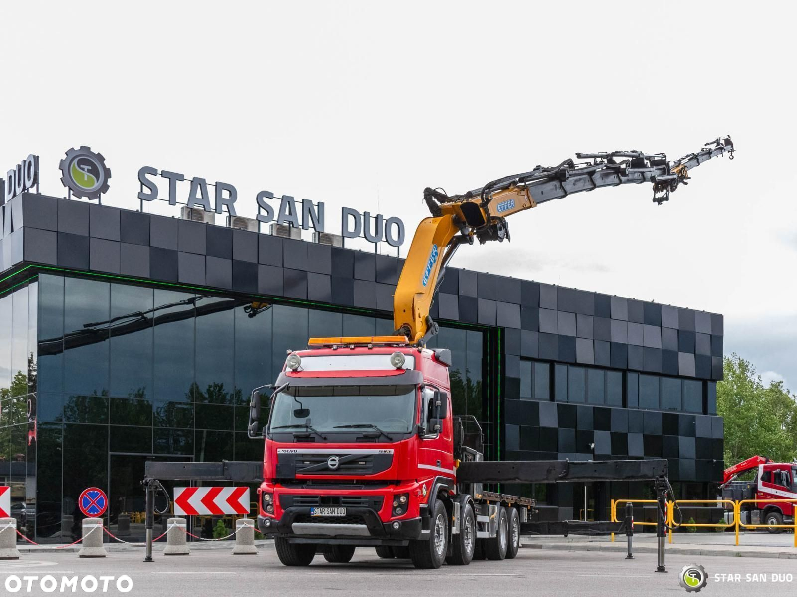 Volvo FMX 500 8x2 Effer 585 Fly Jib Wciągarka HDS Żuraw Crane - 3