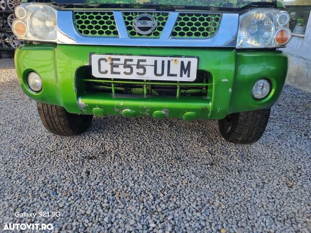 Bara fata Nissan Navara D22 1998 - 2004 Verde (1347) model fara spalatoare far - 1