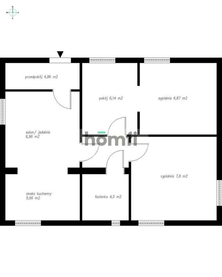 Mieszkanie 68m² na piętrze domu | Gdańsk Siedlce