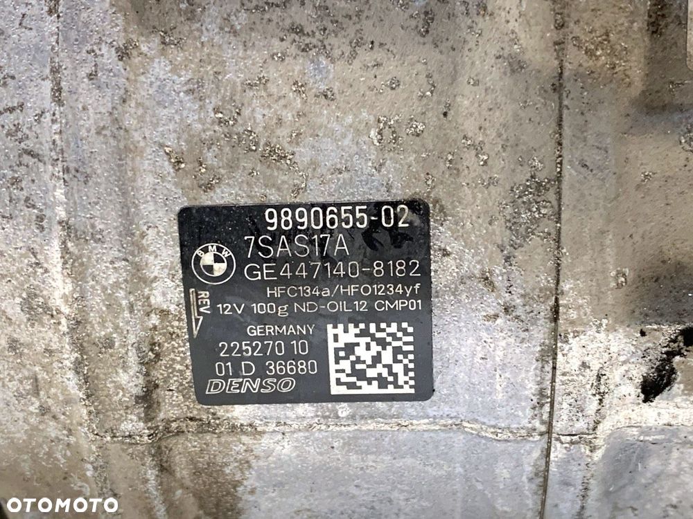SPRĘŻARKA KLIMATYZACJI  BMW X5 (G05, F95) 2018 - xDrive 30 d 195 kW [265 KM] olej napędowy 2018 - - 4