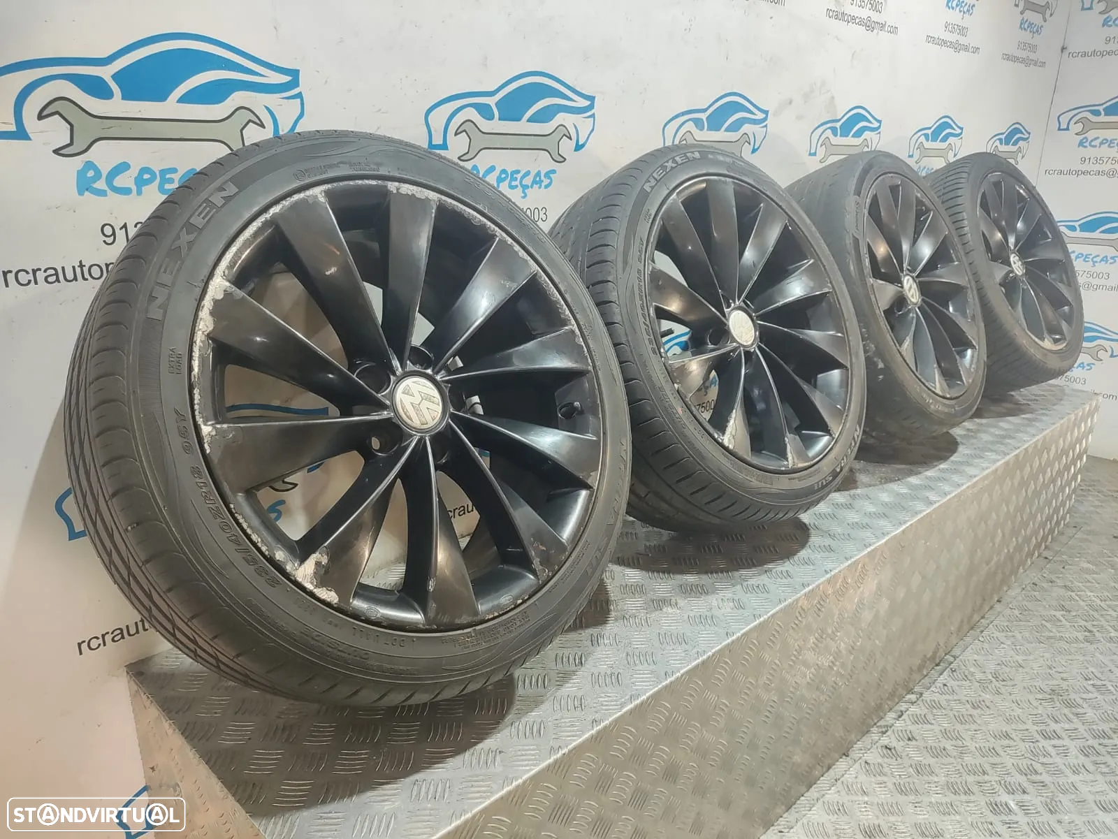 Jantes 18 Polegadas Interlagos - Originais VW Volkswagen - 5x112 - 3C8601025D - Scirocco | Passat | Audi | Golf | CC | Jetta | Seat - 3