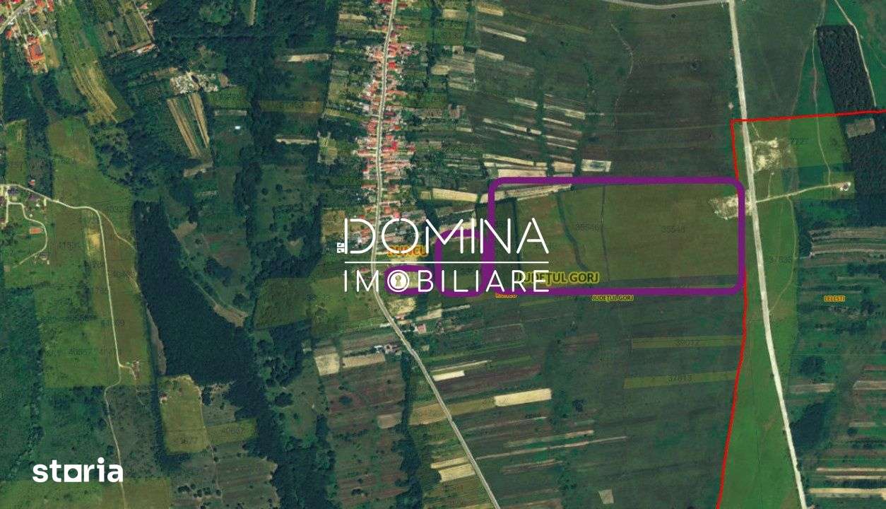 Vanzare teren *17,8 ha - front stradal 40 m.l.* - Comuna Runcu - Imagine principală: 4/6