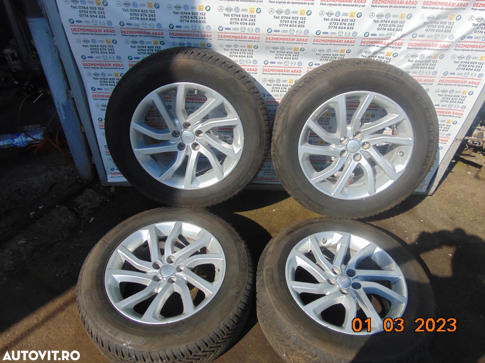 Jante Land Rover Discovery Sport Range Rover Evoque velar jante aluminiu aliaj cu anvelope iarna 235/60/r18 - 1
