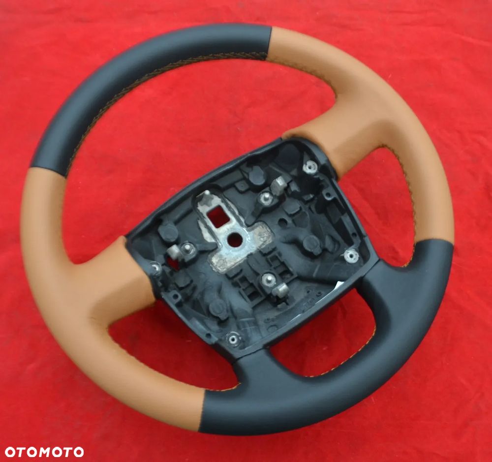 FIAT DUCATO CITROEN JUMPER Peugeot Boxer Kierownica Nowa Skóra Skórzana Multifunkcja - 1