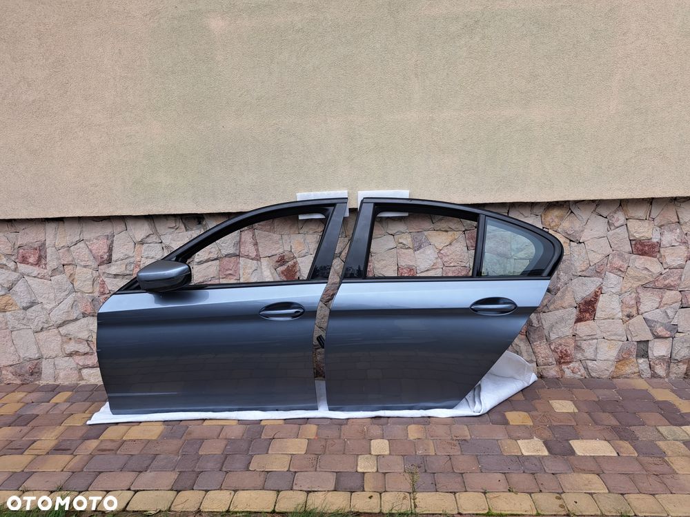 Drzwi Lewe przód tył BMW 5 g30 Blue stone C2Y idealne - 1