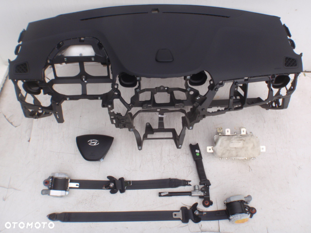 HYUNDAI I10 I20 I30 I40 KONA IONIQ BAYON ELANTRA TUCSON SANTA FE DESKA KONSOLA KOKPIT PULPIT PÓŁKA PARAPET DASHBOARD AIRBAG PASY PAS KURTYNY KURTYNA FOTELA PODUSZKA FOTELOWA - 3