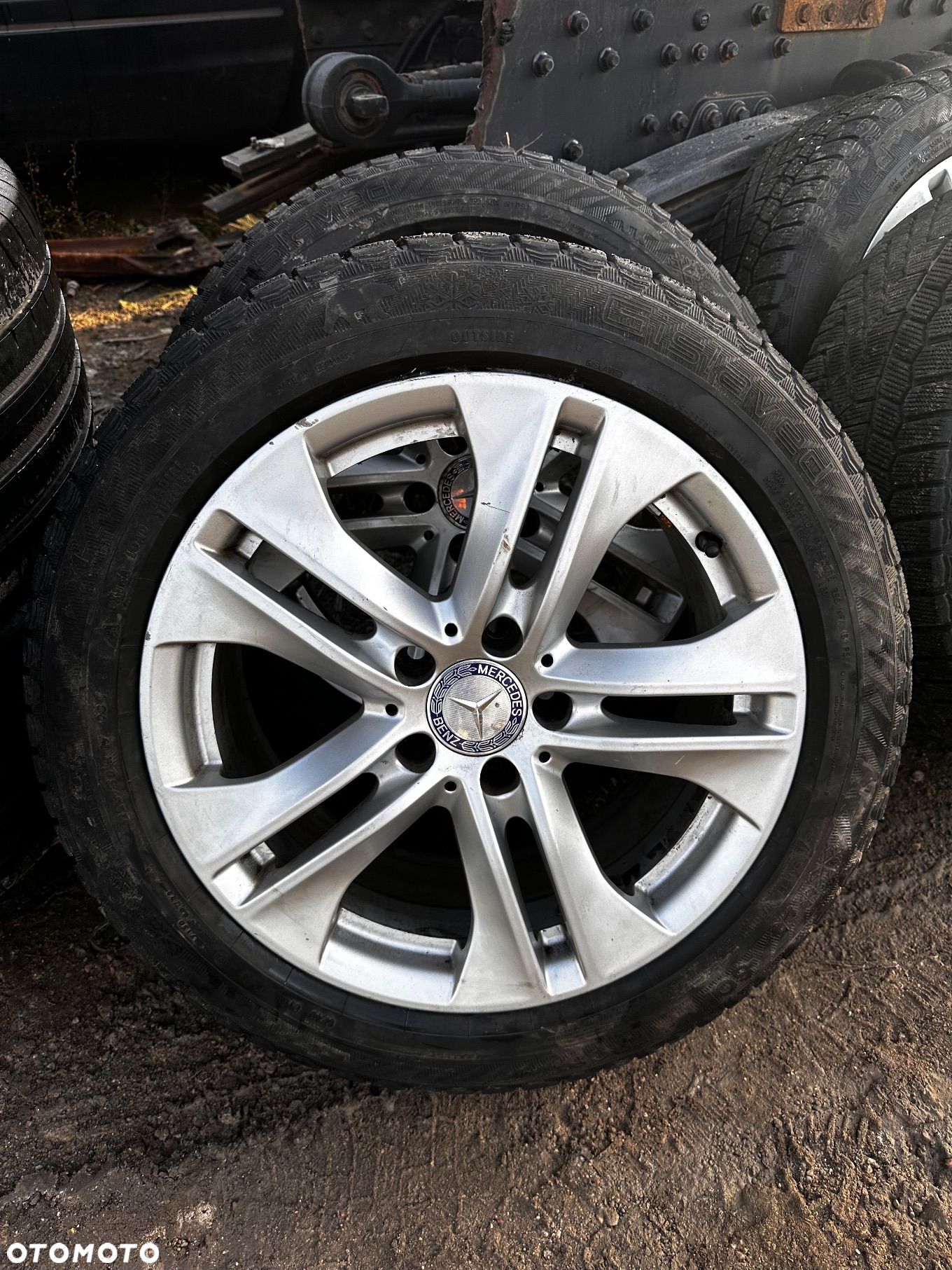 Koła alufelgi Mercedes-BENZ nowe opony zimowe 17 5x112 - 1