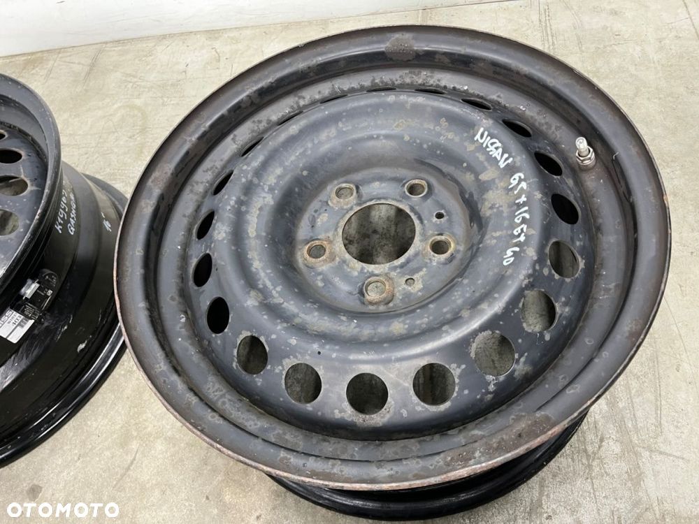 Felga Nissan Qashqai I J10 06-13r. 6,5jx16 5x114,3 ET40 felgi stalowe z czujnikami 16 cali KOMPLET - 15