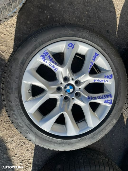 Jante aliaj BMW X5X6 E70E71 cu cauciucuri iarna 225/50R19 - 2