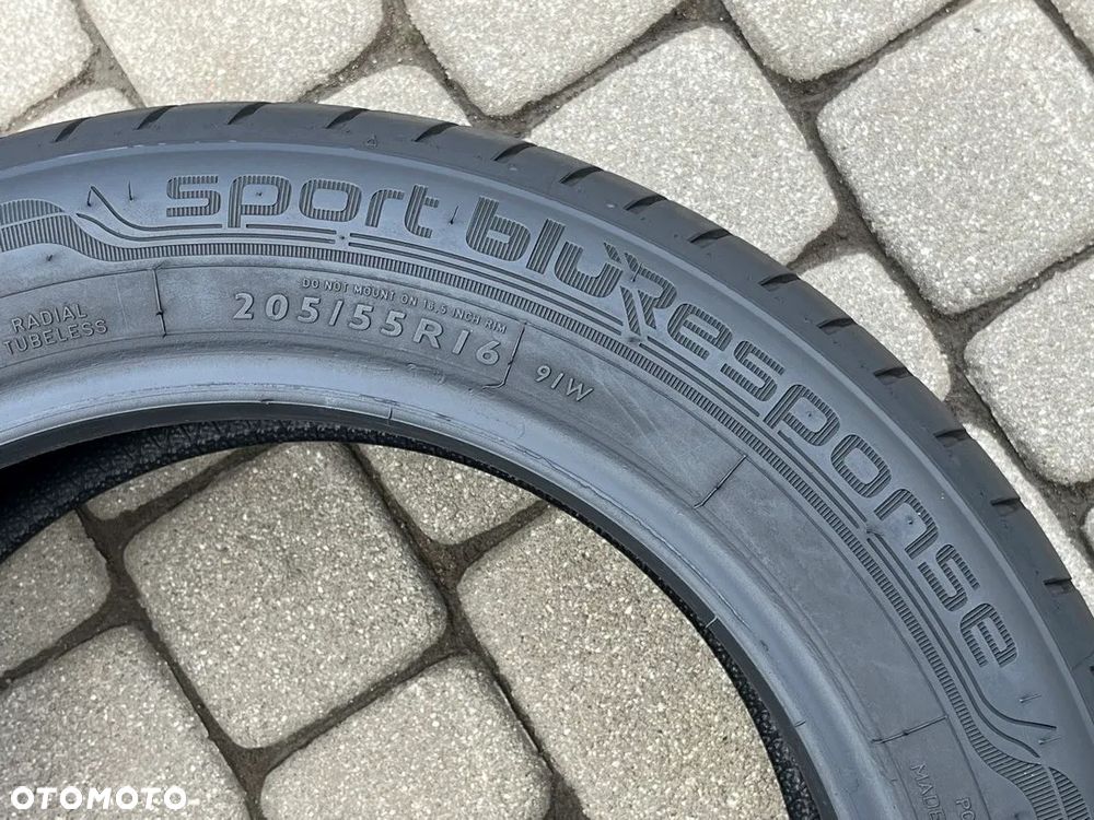 DWIE LETNIE OPONY DUNLOP 205/55 R16 91W  6,5 MM BIEŻNIKA LATO R16 - 6