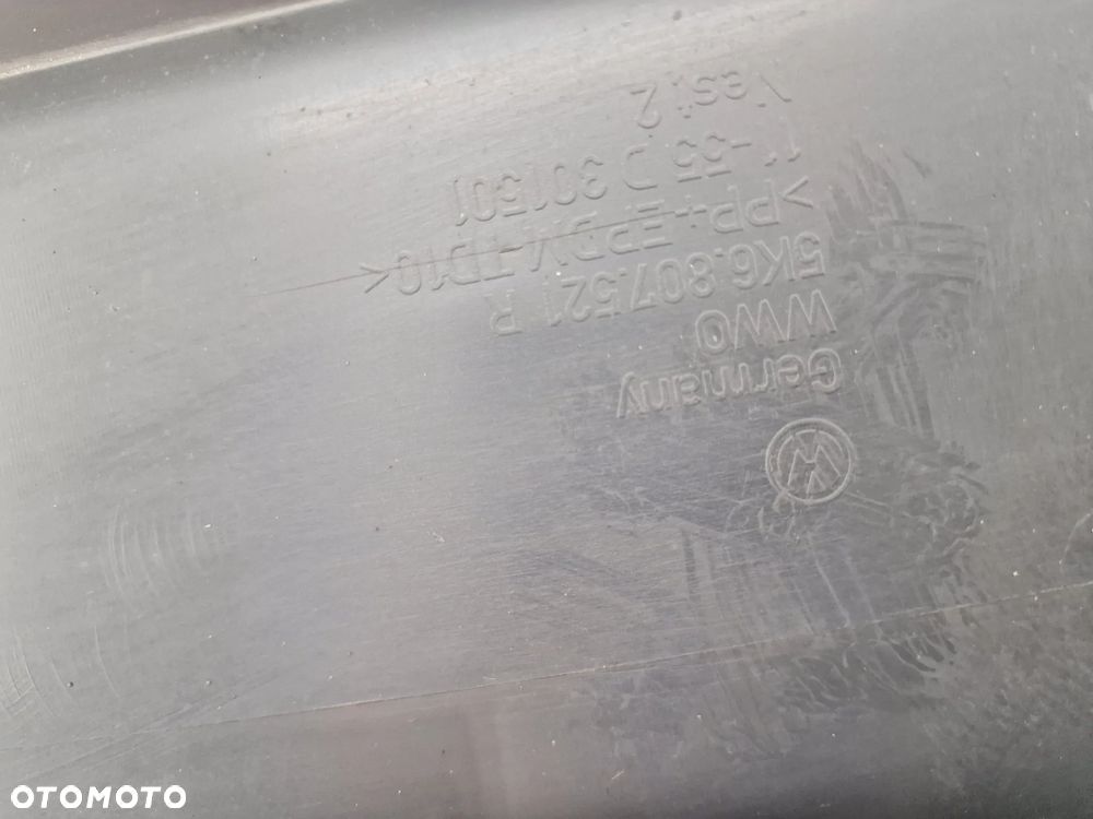 VW GOLF VI 6 5K0 / 5K6 HB 08- HATCHBACKK DYFUZOR / SPOJLER ZDERZAKA TYLNEGO TYLNIEGO TYŁ , NR 5K6807521R , NR AUKCJI DT850 - 9