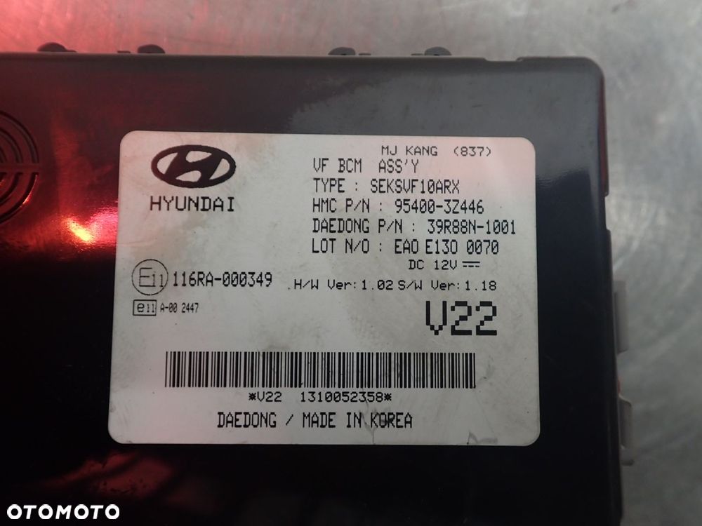 MODUŁ BCM HYUNDAI i40 I CW 1.7 - 2