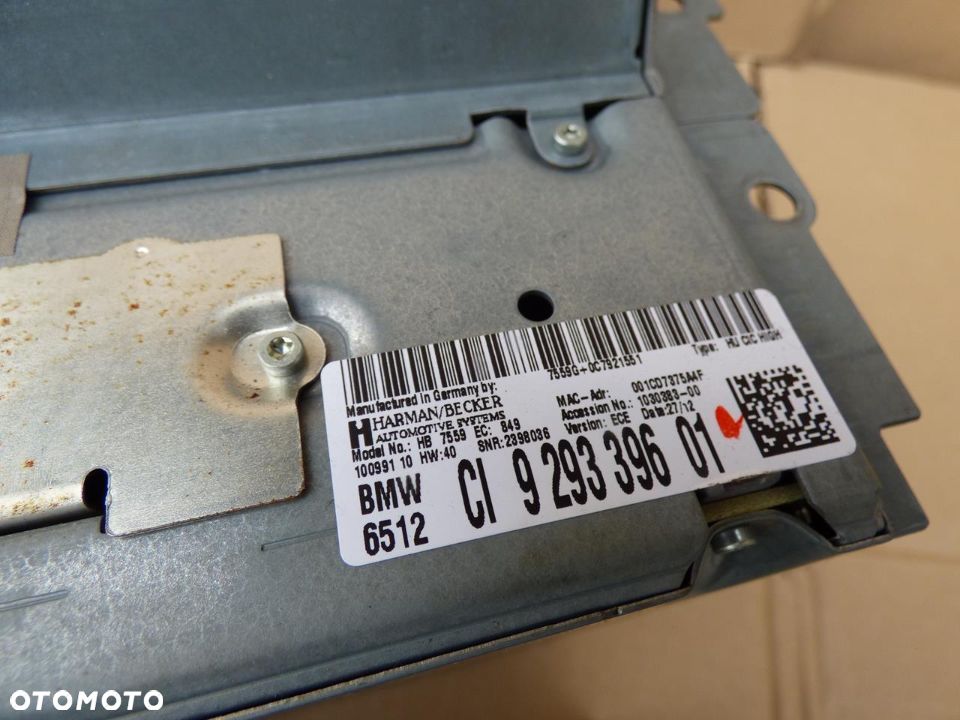 NAWIGACJA CZYTNIK BMW F01 f02 F10 F07 F13 HARMAN/BECKER - 7